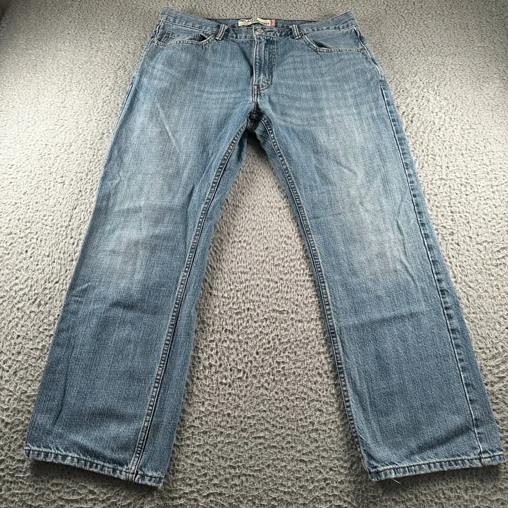 Vtg Levis Jeans Mens 36x30 559 Relaxed Straight Light‎ Wash Baggy Blue Y2K Faded